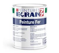 Peinture fer professionnelle, satin, peinture opacifiante, sans odeur, antirouille, protège 1 litre Blanc