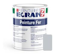 Peinture fer professionnelle, satin, peinture opacifiante, sans odeur, antirouille, protège 1 litre Gris clair (RAL 7035)