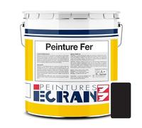 Peinture fer professionnelle, satin, peinture opacifiante, sans odeur, antirouille, protège, décore intérieur, extérieur ECRAN77 5 litres