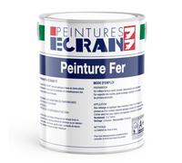 Peinture fer professionnelle, satin, peinture opacifiante, sans odeur, antirouille, protège, décore intérieur, extérieur ECRAN77 1 litre Blanc