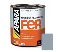 Peinture Fer Satin - APARA 0.5 litre Gris argent (RAL 7042)