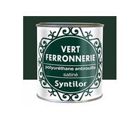 Peinture ferronnerie extérieur SYNTILOR, vert, 0.375 l https://www.fnac.com/mp49269174/Peinture-ferronnerie-exterieur-SYNTILOR-vert-0-375-l/w-4?oref=9f637d5a-36c3-5bec-a28d-1a976824dc65