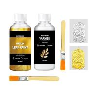 Peinture Feuille D'Or Pigment Riche Décoratif À Base D'Eau Avec Pinceau