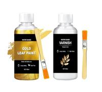 Peinture Feuille D'Or Pigment Riche Décoratif À Base D'Eau Avec Pinceau