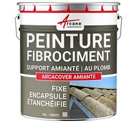 Peinture fibro ciment pour encapsulage support amiante/plomb : ARCACOVER AMIANTE - 10 L Gris - ARCANE INDUSTRIES