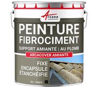 Peinture fibro ciment pour encapsulage support amiante / plomb : ARCACOVER AMIANTE Ardoise 10 L
