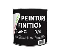 Peinture Finition Glycero Satin Blanc 0.5l - Tout Dans Le Prix