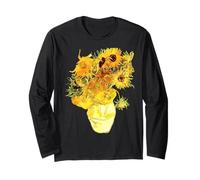 Peinture florale vintage Van Gogh Tournesols Manche Longue