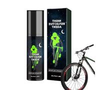 Peinture fluorescente dans le noir, 100 ml, peinture réfléchissante, visibilité nocturne, longue durée, résistance sûre, peinture aérosol brillante pour vêtements, vélos, skateboard