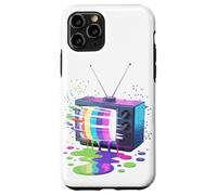 Peinture Fondue Télévision Vintage Rétro Années 70 80 Coque pour iPhone 11 Pro