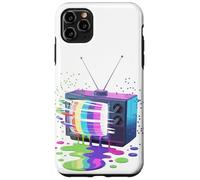 Peinture Fondue Télévision Vintage Rétro Années 70 80 Coque pour iPhone 11 Pro Max