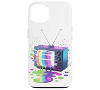 Peinture Fondue Télévision Vintage Rétro Années 70 80 Coque pour iPhone 13