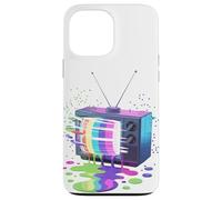 Peinture Fondue Télévision Vintage Rétro Années 70 80 Coque pour iPhone 13 Pro Max
