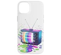 Peinture Fondue Télévision Vintage Rétro Années 70 80 Coque pour iPhone 14 Plus