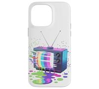 Peinture Fondue Télévision Vintage Rétro Années 70 80 Coque pour iPhone 14 Pro Max