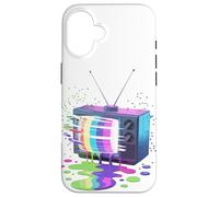 Peinture Fondue Télévision Vintage Rétro Années 70 80 Coque pour iPhone 16