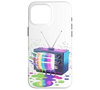 Peinture Fondue Télévision Vintage Rétro Années 70 80 Coque pour iPhone 16 Pro Max