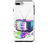 Peinture Fondue Télévision Vintage Rétro Années 70 80 Coque pour iPhone 7 Plus/8 Plus