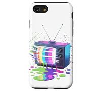 Peinture Fondue Télévision Vintage Rétro Années 70 80 Coque pour iPhone SE (2020) / 7 / 8
