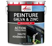 Peinture galva zinc toiture gouttière Gris Anthracite - RAL 7016 2.5 L