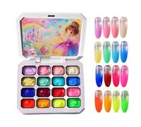 Peinture Gel pour les Ongles Palette de 16 couleurs servant à créer des