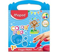 Maped, Peinture loisirs créatifs, Color' Peps (Jaune, Vert, Rouge, Bleu)