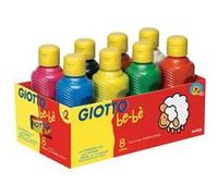 Peinture gouache GIOTTO Bébé - Couleurs assorties - 250ml - 8 pcs G
