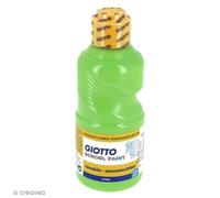 Peinture gouache - GIOTTO - School Paint - 250 ml - Lavable - Vert printemps