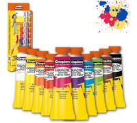 Peinture Gouache Nefertari Premium - Assortiment De Couleurs - 10 Tubes De 10ml