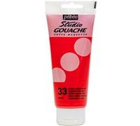 Peinture gouache - Rouge cadmium - 33 - Fine - Pébéo - Studio Gouache - 100ml