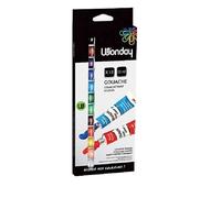 Peinture Gouache - WONDAY - 12 Tubes - Couleurs Assorties - Haut Pouvoir Couvrant