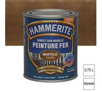 Peinture fer Direct sur Rouille - 750ml - martelé (différentes teintes) HAMMERITE (cuivre) - Teinte : Cuivre