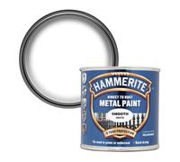 Hammerite - Peinture Métal Directe sur Rouille, Blanc Lisse, 250ml