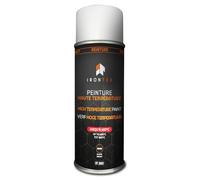 Peinture Haute Température 650°C Noir 400ml - IRONTEK | IT202 | Pot d'Échappement Moteur Étrier | Séchage Rapide Anti-Corrosion | Auto Moto | Formule Professionnelle