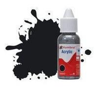 Peinture Humbrol Acrylic Dropper Bottle 14ml 21 Black - Gloss - Humbrol G