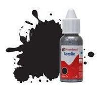 Peinture Humbrol Acrylic Dropper Bottle 14ml 33 Black - Matt - Humbrol G