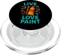 Peinture Humoristique Live Love Paint avec Citation d'artiste PopSockets PopGrip pour MagSafe