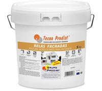 Peinture Imperméabilisante RELAS FAÇADES de Tecno Prodist - Grande couverture et blancheur 5 Kg - Blanc