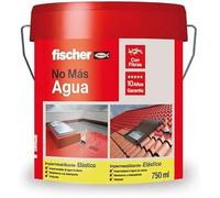 Peinture imperméable - FISCHER - Caoutchouc acrylique - 1 kg - Couleur terre cuite - Résistance intempéries