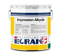Peinture impression polyvalente, peinture professionnelle, travaux neufs et entretien, résine alkyde, Impression Alkyde ECRAN 77 1 litre Blanc