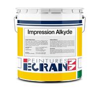 Peinture impression professionnelle, opacifiante, sans odeur, fixante et régulatrice d'absorption, Impression Alkyde ECRAN 77 1 litre