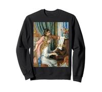 Peinture impressionniste Renoir Girls at Piano Sweatshirt