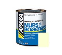 Peinture intérieure couleur, acrylique satinée 0.5 litre Blanc Cassé