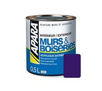 Peinture intérieure couleur, acrylique satinée 0.5 litre Nuit