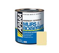 Peinture intérieure couleur, acrylique satinée 0.5 litre Perle