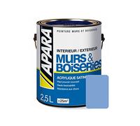 Peinture intérieure couleur, acrylique satinée 2.5 litres Bleu