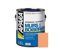 Peinture intérieure couleur, acrylique satinée 2.5 litres Melon