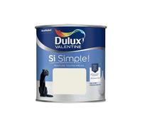 Dulux Valentine Peinture Si Simple Peinture Intérieure Toutes Pièces - Peinture Mur et Plafond, Porte et Plinthe - Couleur : Le Blanc Cassé - 0,5 L