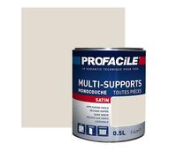 PROFACILE Peinture intérieure multi-supports, satin, murs, plafonds, boiseries, radiateurs, sans odeur, plusieurs teintes 0.5 litre