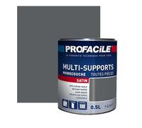 PROFACILE Peinture intérieure multi-supports, satin, murs, plafonds, boiseries, radiateurs, sans odeur, plusieurs teintes 0.5 litre